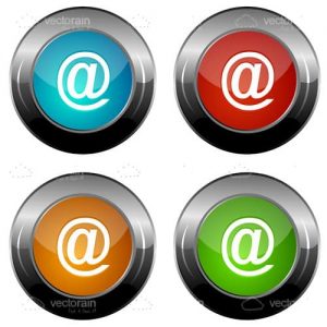 Colorful vector email icons